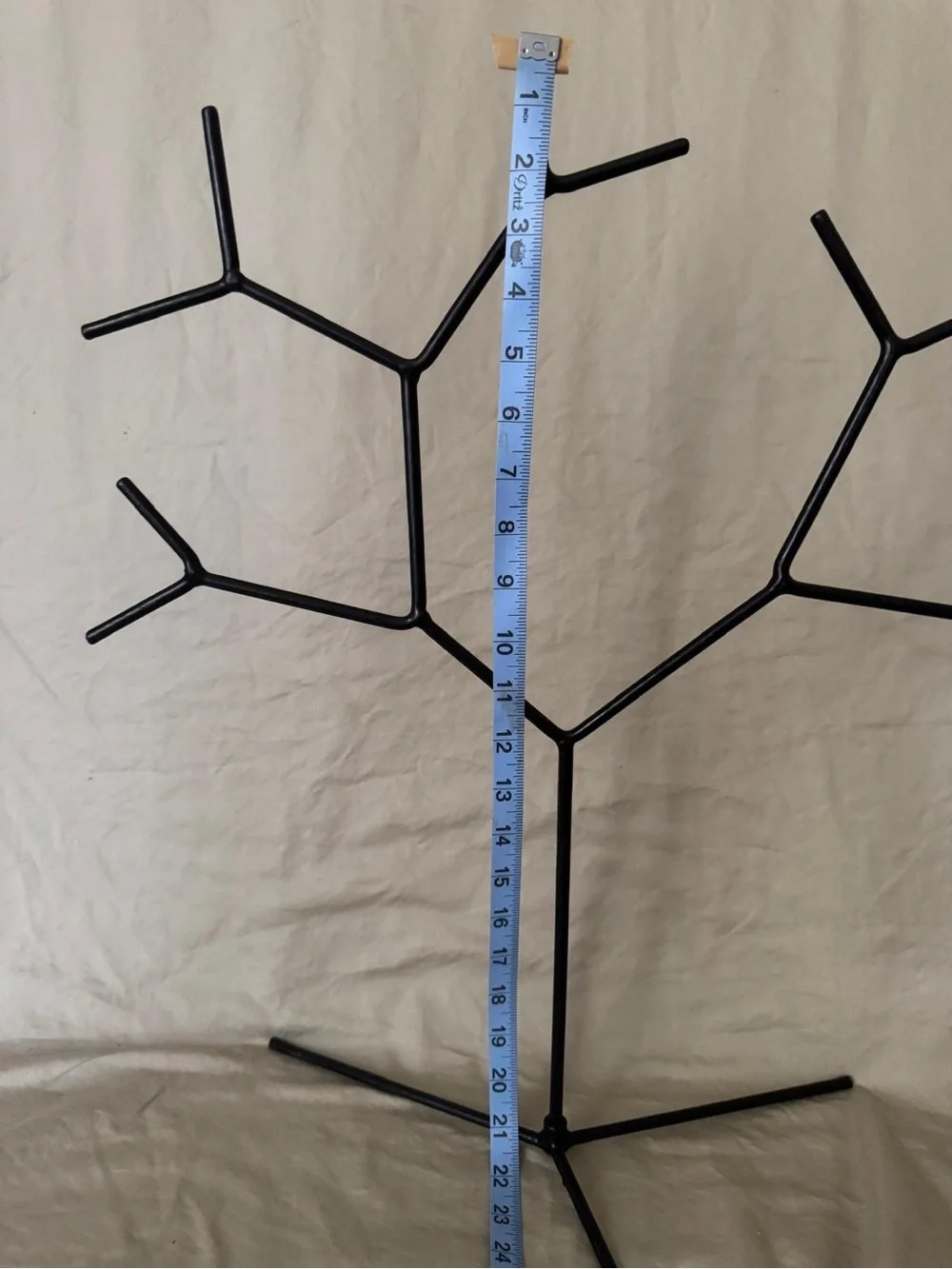 VINTAGE 2000’s IKEA Black Jewelry Tree like new RARE H: 25” W: 19”
